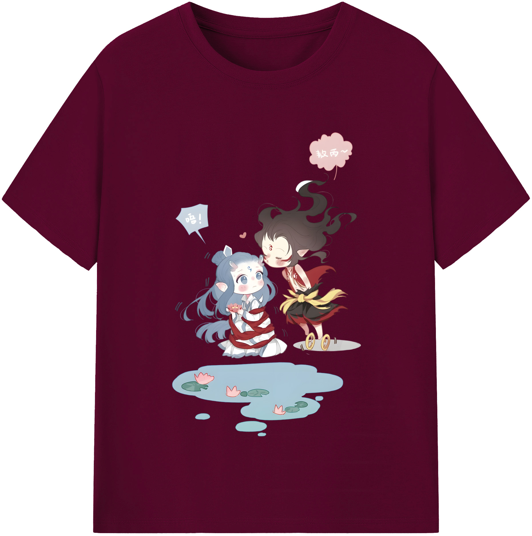 （画像用） Ne Zha 2 ナタ 魔童の大暴れ レディースカジュアルプリントTシャツ（綿100％）